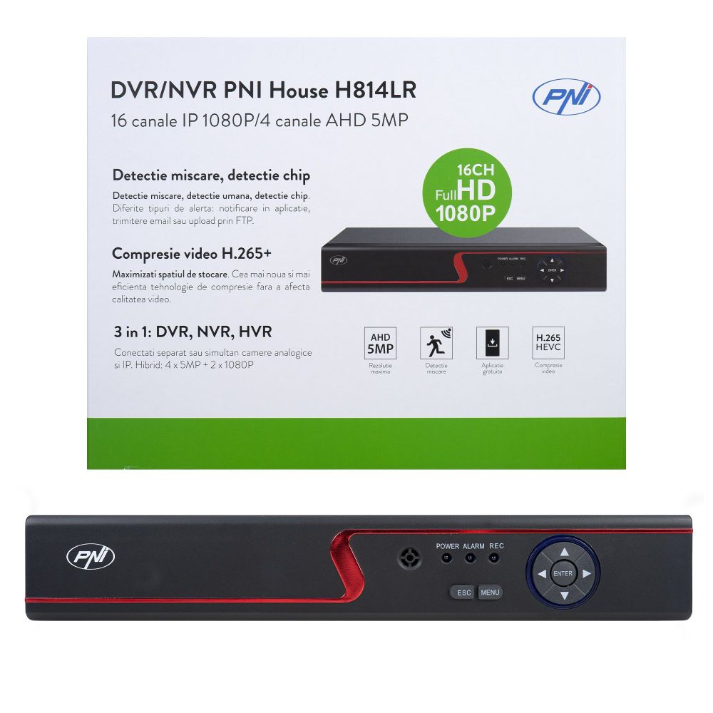 Súprava Bezdrôtového Video Sledovania PNI House WiFi800 NVR A 4 Vonkajsie Kamery Pni Ip840 8mp 4k Ip65 P24759249
