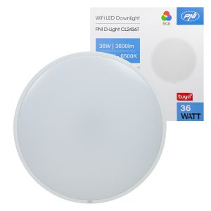Plafoniera LED PNI D-Light CL2436T Wi-Fi, Tuya, RGB