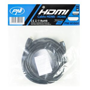 Cablu HDMI PNI H1000 High-Speed 1.4V, plug-plug, Ethernet, gold-plated, 10m