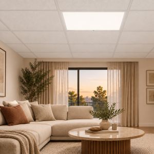 Panou LED PNI H-Light 6060 48W, 600x600mm, 4800lm, 6400K, de interior, incastrabil