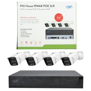 Kit supraveghere video PNI House IPMAX POE 3LR