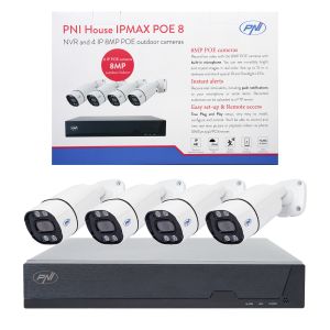 Kit supraveghere video PNI House IPMAX POE 8