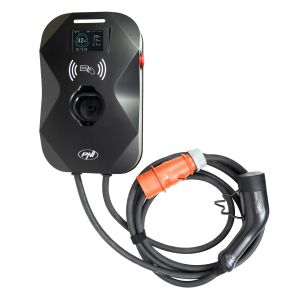 Statie de incarcare PNI KW22, 32A, 22KW, pentru masini electrice, 85V - 415V, trifazat, cablu Type 2 si conector 7 pini 