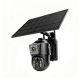 Camera supraveghere video IP976S GSM 4G AOV, PTZ, dual lens 3MP + 3MP, panou solar 6.5W, acumulator bloc 8000mAh, app Ca