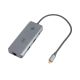 Adaptor multiport PNI MP15S USB-C la HDMI, 2 x USB 3.0, SD/TF, RJ45, USB-C PD