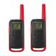 Statie radio PMR portabila Motorola TALKABOUT T62 RED set cu 2 buc