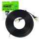 Cablu de retea plat CAT7 negru