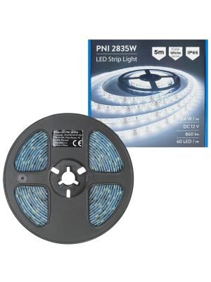 Banda LED PNI 2835W, alb rece