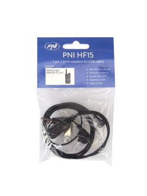 Casca cu microfon PNI HF15 cu 1 pin 3.5mm pentru statii radio GSM