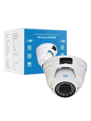 Camera supraveghere video PNI House IP2DOME 1080P cu IP varifocala 2.8 - 12 mm dome interior si exterior