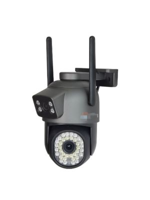 Camera supraveghere video PNI IP593, wireless, cu IP, Dual lens, 3 x 3MP