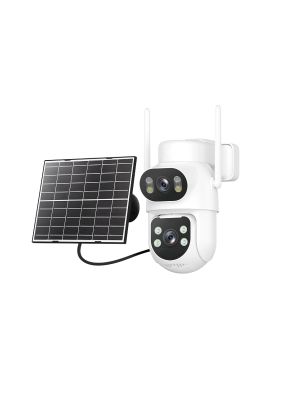 Camera supraveghere video IP974S GSM 4G AOV, PTZ, dual lens 2MP + 2MP, panou solar 8W, acumulator bloc 7800mAh