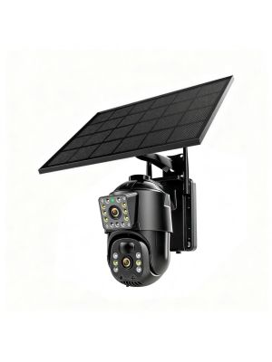 Camera supraveghere video IP976S GSM 4G AOV, PTZ, dual lens 3MP + 3MP, panou solar 6.5W, acumulator bloc 8000mAh, app Ca