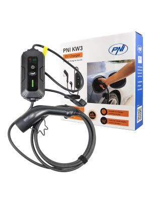 Incarcator portabil PNI KW3, 16A, 3.5KW, pentru masini electrice, 230V, monofazat, cablu Type 2 si conector 5 pini IEC62