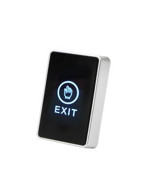 Intrerupator de acces PNI PB104 cu touch, montaj aplicat, COM/NO/NC, LED stare, metalic, 5 fire