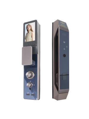 Yala inteligenta PNI SafeHome PTY8825, cod, card, recunoastere faciala, amprenta, aplicatie Tuya Smart, 30 utilizatori, 