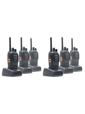 Kit 6 statii radio portabile PNI PMR R40 PRO acumulatori, incarcatoare si casti incluse