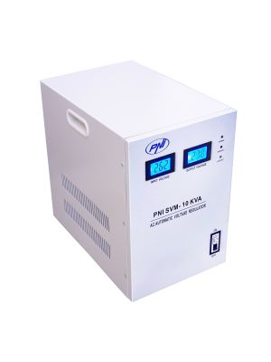 Stabilizator de tensiune monofazat PNI SVM-10K cu servomotor 10000VA, 8000W, iesire 230V