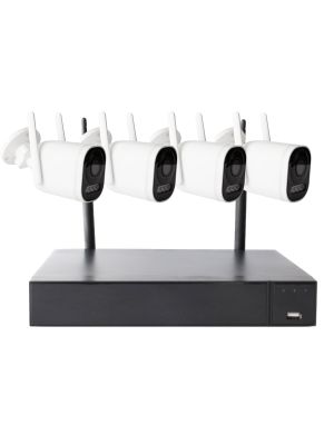 Kit supraveghere video PNI House WiFi662 NVR si 4 camere wireless de exterior 2MP