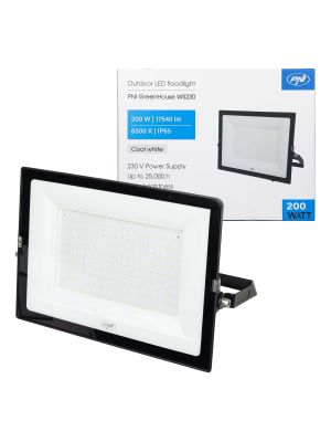 Reflector LED PNI GreenHouse WS230 200 W, alimentare 230 V, 17540 lm, 6500 K, IP65