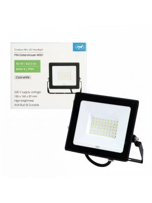 Reflector LED slim PNI GreenHouse WS51 50W, 6400K, 4500 lm, 184.5*29*160mm