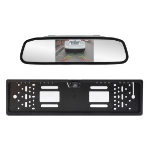 Sistem parcare Wireless PNI Escort P25 cu display auto 4.3inch in oglinda retrovizoare si camera in suport de numar