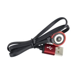 Resigilat : Cablu USB pentru incarcare lanterne PNI Adventure F75, cu contact magnetic, lungime 50 cm